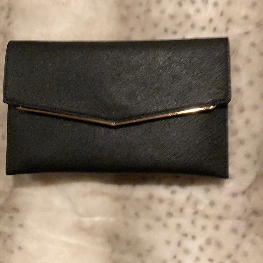 Madison West Black clutch/ crossbody.